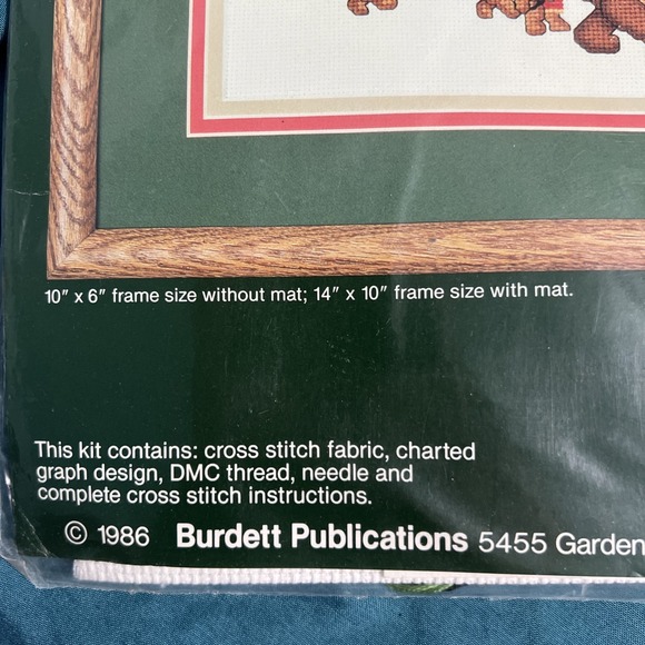 VTG NOS Dale Burdett Country Cross Stitch Kit DRUMMERS DRUMMING Christmas 1986 - Picture 4 of 4